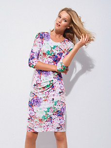 Escada - Jersey dress with floral print